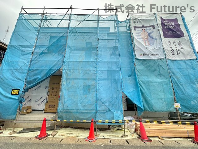 吉川市保　新築戸建　全1棟の外観|現地の写真になります。