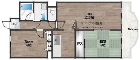 フローリッシュ北田の間取り