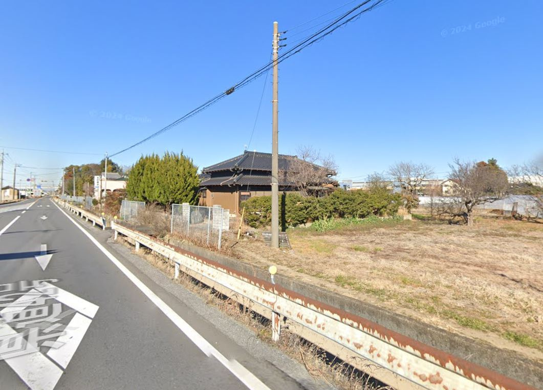 杉戸町大字深輪売地の前面道路含む現地写真