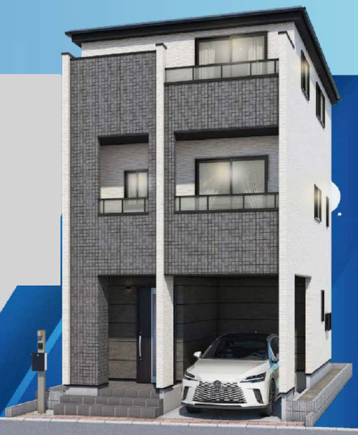 新築戸建　墨田区東向島4丁目　所有権18.86坪　カースペース付の外観