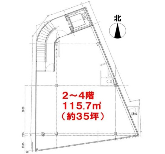 【間取り】 | 募集：2階部分