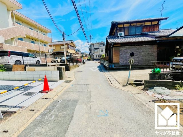 伏見区日野西大道町　２期　２号地の前面道路含む現地写真