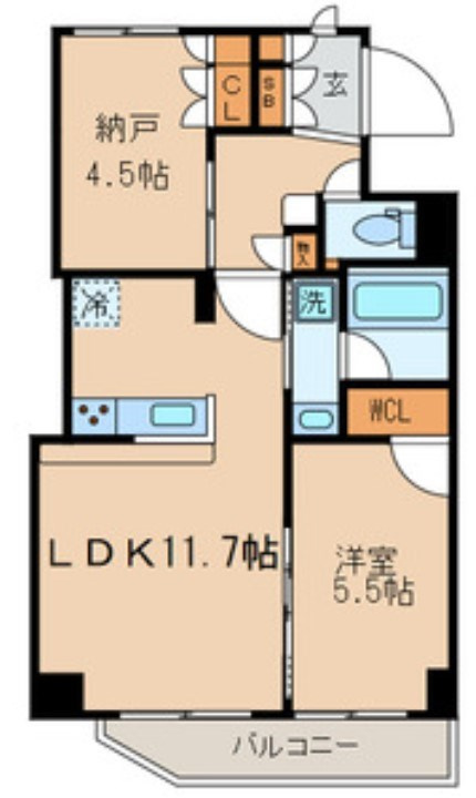 高円寺KYテラスの間取り