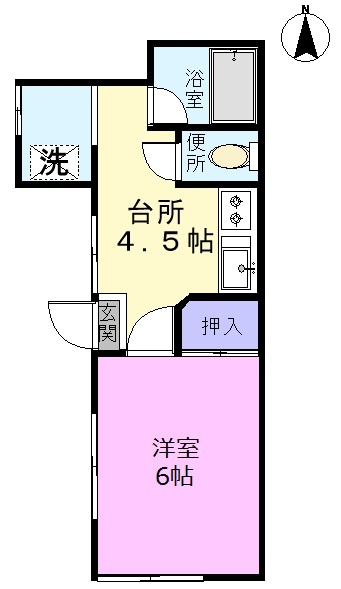 大野西アパートの間取り