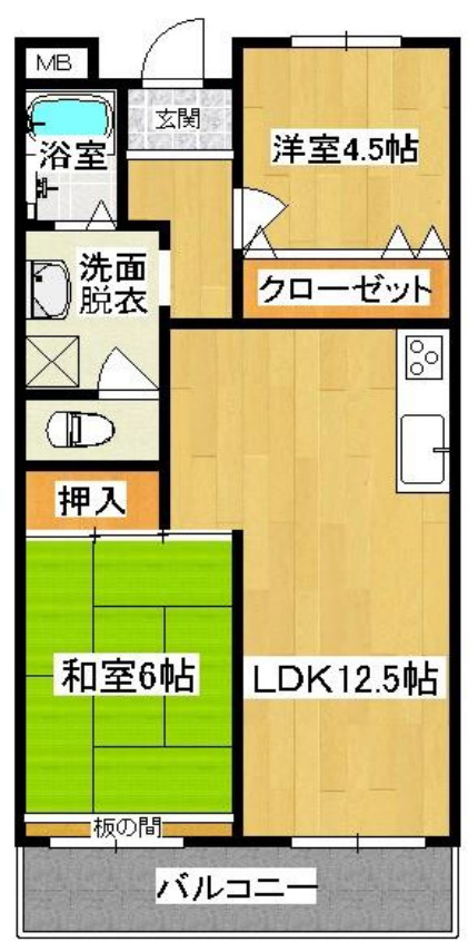 ニードハイツの間取り
