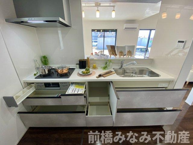 高崎市倉賀野町12期　２号棟(全２棟)　グラファーレ　新築建売分譲のキッチン|使いやすいキッチンです