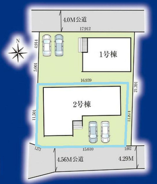 高崎市倉賀野町12期　２号棟(全２棟)　グラファーレ　新築建売分譲の区画図