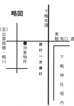 【地図】 | 下鴨西林町　土地【上物付き】