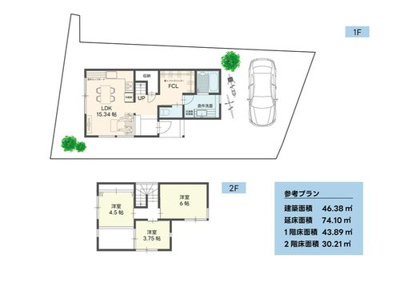 【参考プラン】 | 岩倉忠在地町 土地【建築プランあり・更地】