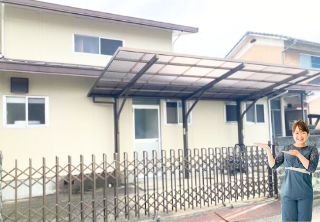 久米窪田町中古戸建の外観|外観は落ち着いています