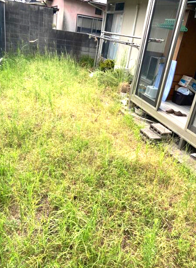 久米窪田町中古戸建の庭|お庭が付いています