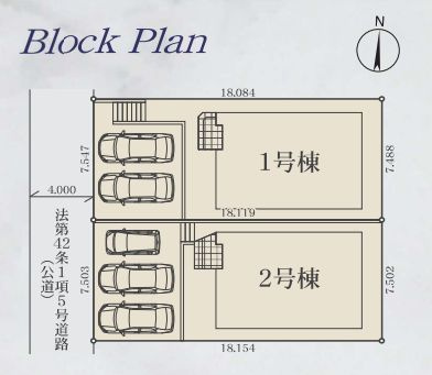 綾瀬市寺尾中4丁目新築戸建て　1期1号棟の区画図|区画図「綾瀬市寺尾中4丁目新築戸建て」