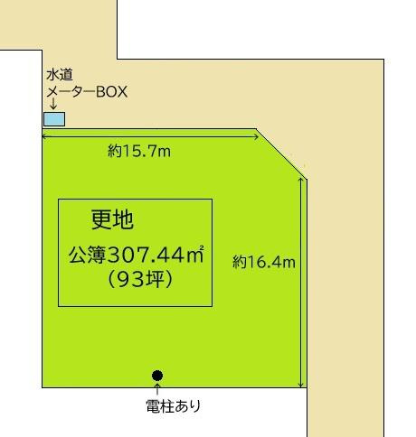 紀の川市打田土地の土地図