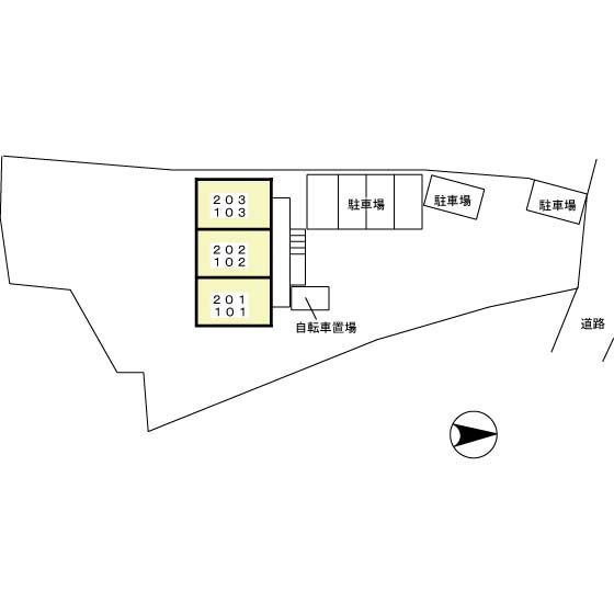 スカイメゾンの区画図