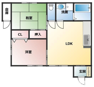 【居間・リビング】 | グリーンヒルわかばB