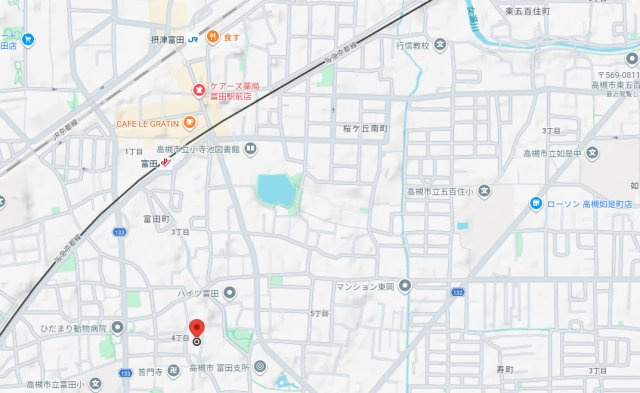 プリマ富田の地図