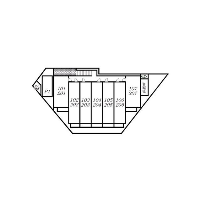アムール 右京の区画図