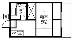 府中市朝日町２丁目のアパートの間取り