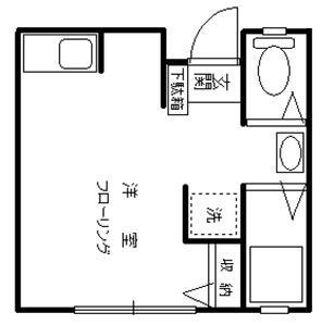 府中市紅葉丘３丁目のアパートの間取り
