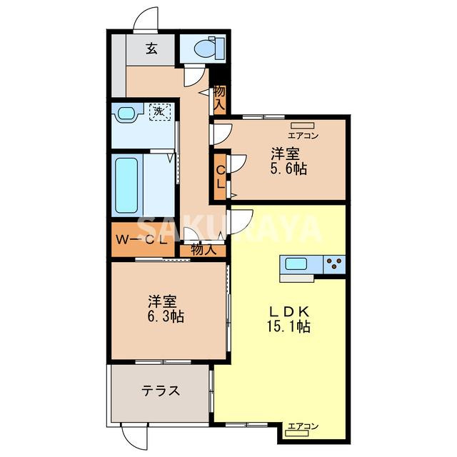 アリスティオの間取り