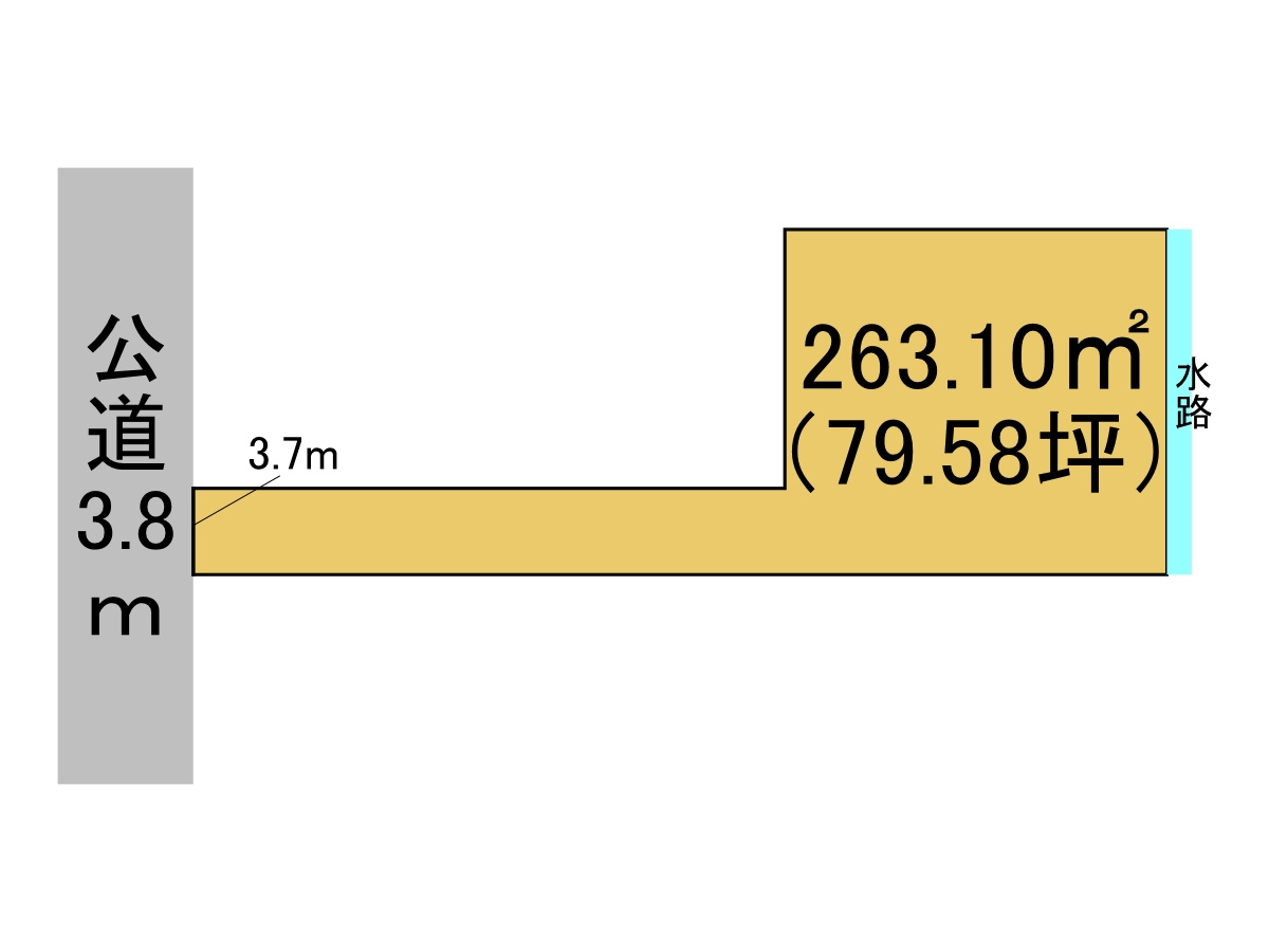 売土地　大垣市楽田町2丁目　79.58坪