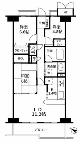 中古マンション　エステ・コート北柏四番館の画像