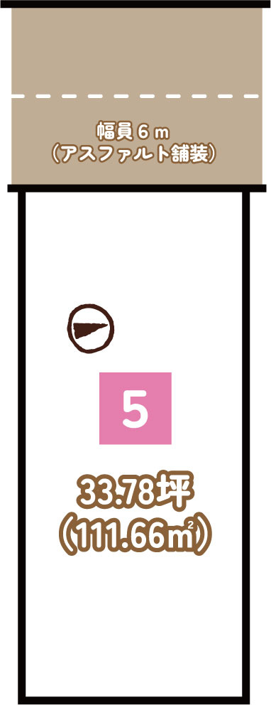 羽束師鴨川町 建築条件無土地 ５号地