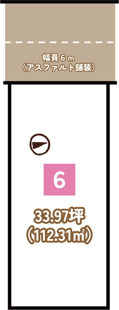 羽束師鴨川町 建築条件無土地 ６号地