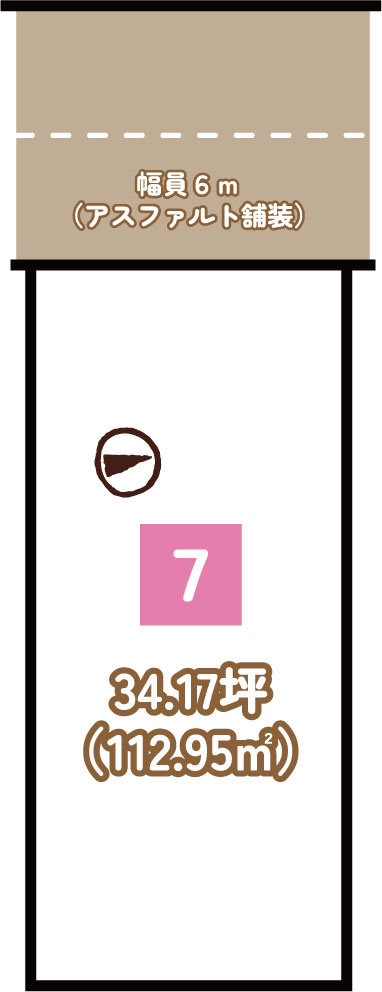羽束師鴨川町 建築条件無土地 ７号地