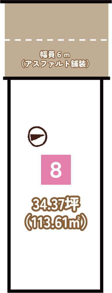 羽束師鴨川町 建築条件無土地 ８号地