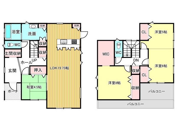 中古住宅　下西郷2丁目の間取り