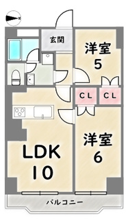 【間取り】 | 日商岩井朱雀マンション