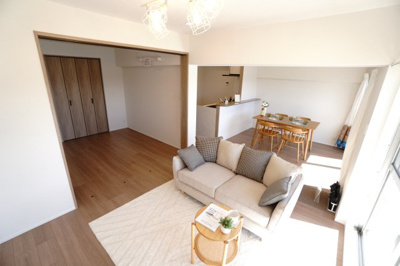 【居間・リビング】 | 【上質リノベ】三滝コーポラス