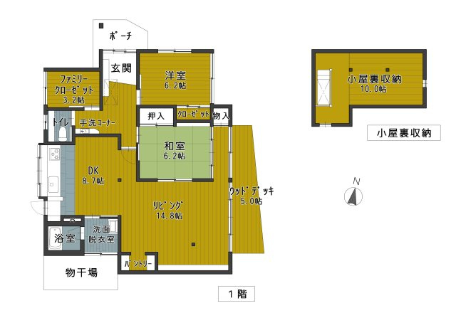 【間取り】 | 古志原2丁目　フルリノベーション戸建 | 間取りです