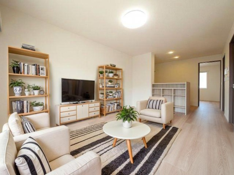 リシェエンファントの居間・リビング|CGで家具等を配置したもので家具等は含まれません