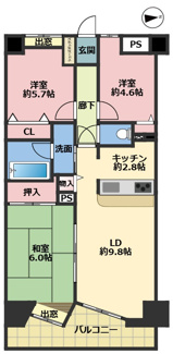 【間取り】 | ライオンズガーデン習志野