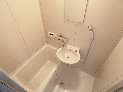 【浴室】 | カサブランカビル | 追炊き可能お風呂、サーモスタット式レバーに交換済み