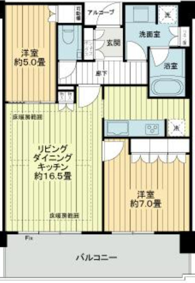 ザ・パークハウス中之島タワーの間取り