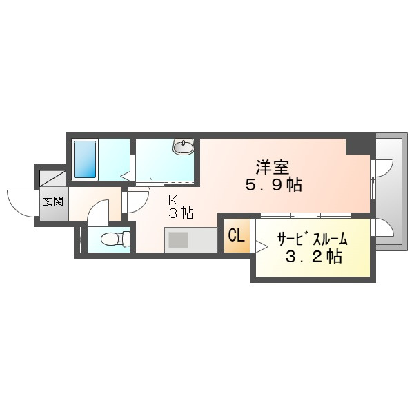 Ｐａｒｋ　Ｇｒａｎｄｅ蕃山の間取り