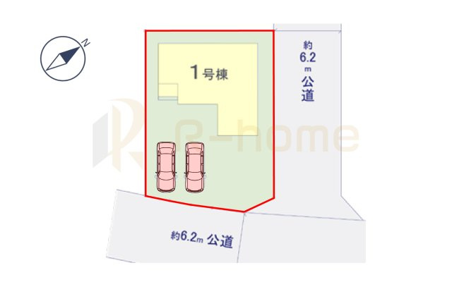 取手市西11期　新築戸建て　1号棟の区画図|大きなお買い物だからこそ、メリット・デメリットを伝えさせて頂きます。
R-homeにお任せください♪
