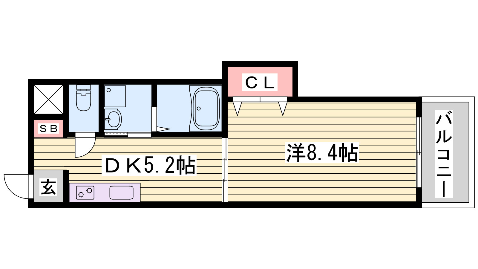 フレシールメゾンＡ棟の間取り