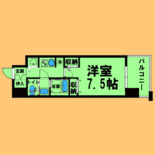 LaDouceur黒川Ⅱの間取り|間取り反転タイプ