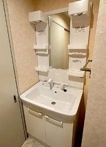 ふじマンションの洗面所