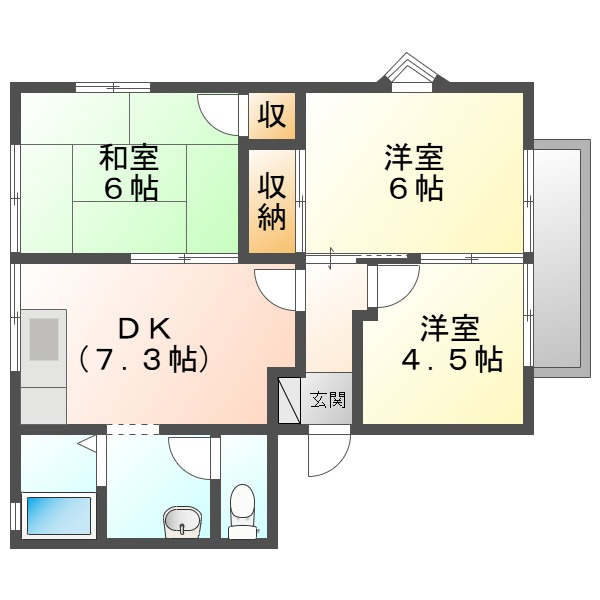 まめばたけの間取り