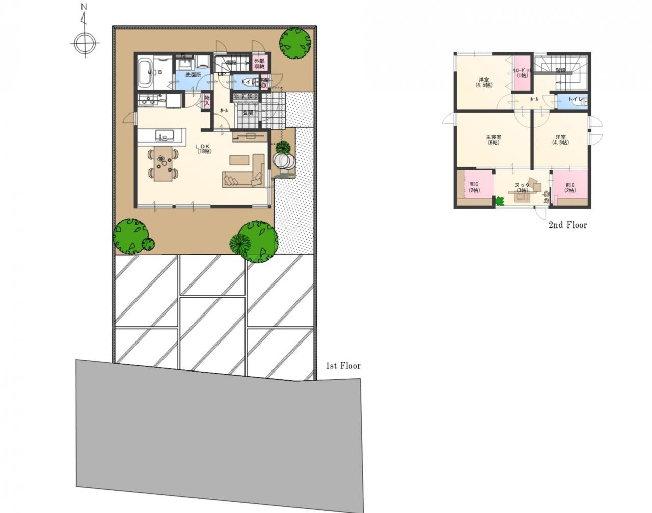 総社市門田11号棟の間取り