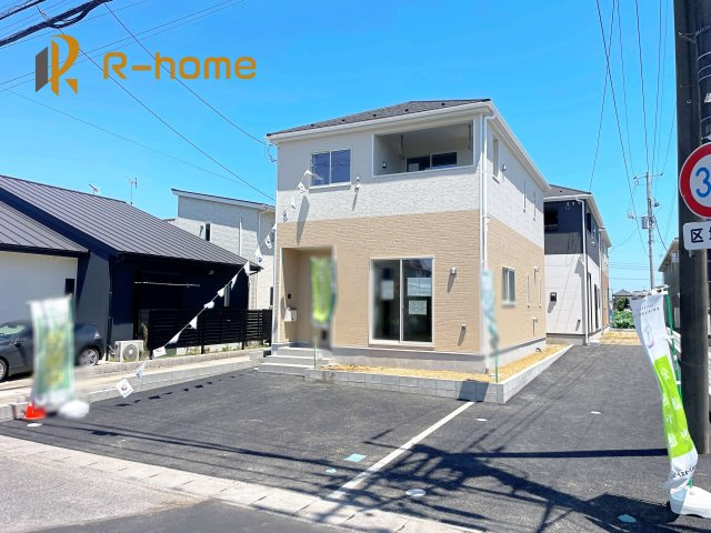 土浦市木田余第1　新築戸建て　1号棟の外観|ご予約を頂ければ、『平日』はもちろん『早朝』や『夜間』もご見学可能です♪お気軽にお申し付けください♪