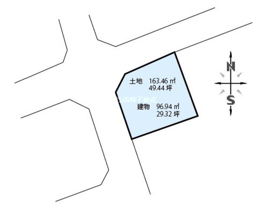 【中古戸建】高崎市箕郷町上芝の区画図|■区画図