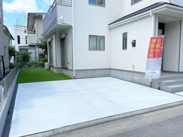 水戸市大塚町3期　新築戸建て　A号棟の駐車場|カースペースは2台お停めいただけます♪