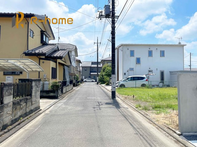 水戸市大塚町3期　新築戸建て　A号棟の前面道路含む現地写真|堂々！建物完成♪実際のお部屋をご見学可能です♪
ご見学が一番の資料！お気軽にお問い合わせ下さい♪
