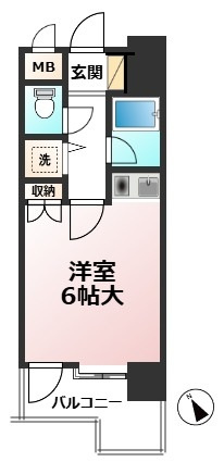 【間取り】 | 朝日プラザ博多Ⅳ